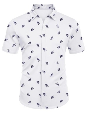 Mens-Shark-Print-Short-Sleeve-Shirt-1